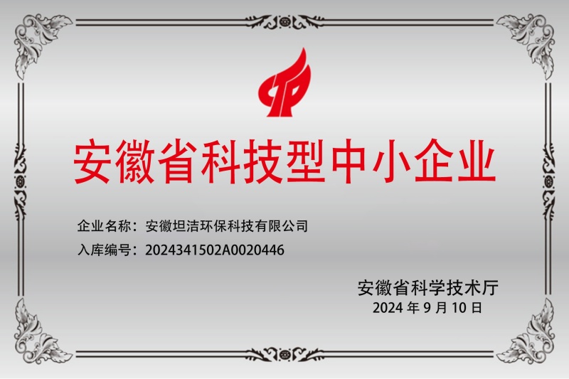 湾仔安徽科技型中小企业证书